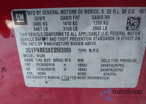 2014 Cadillac Srx Luxury Collection from USA, damaged, VIN 3GYFNBE3XES563089